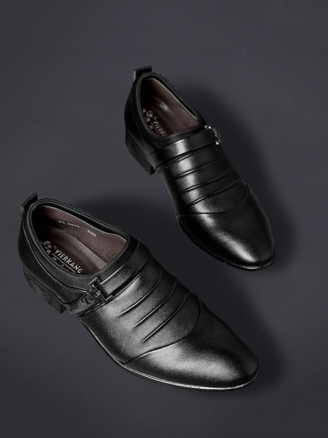 Love God. Store Dress Shoes Men Ruched Detail Monk Strap Shoes price