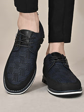 Lade das Bild in den Galerie-Viewer, Love God. Store Dress Shoes Men Striped Pattern Lace up Front Oxford Shoes price
