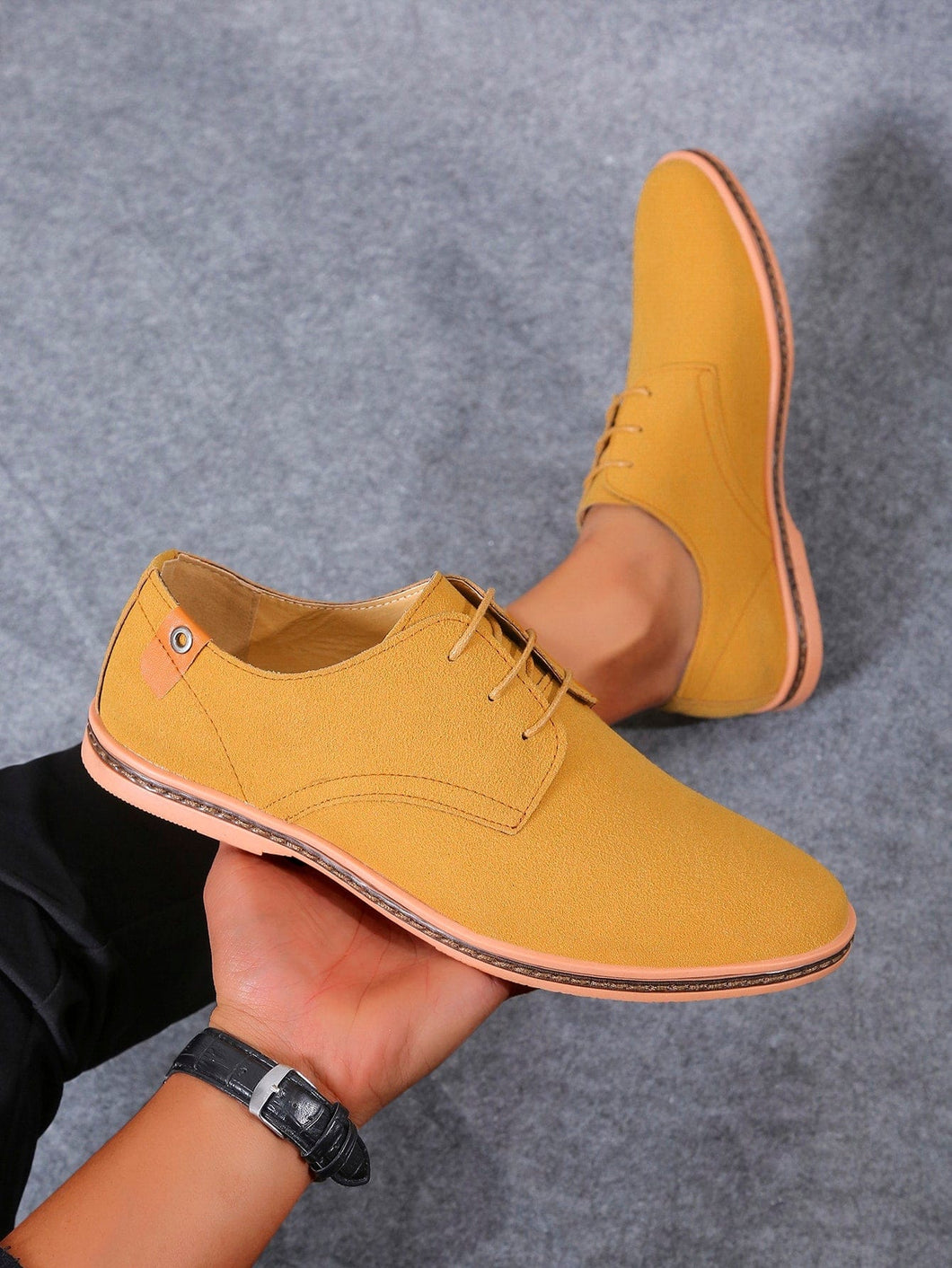 Love God. Store Dress Shoes Men Suede Lace up Front Oxford Shoes price