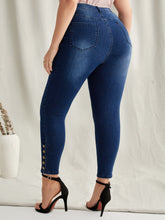Load image into Gallery viewer, Love God. Store Large Size Jeans Large High Stretch Button Fly Skinny Jeans price
