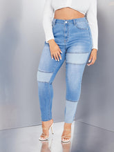 Charger l&#39;image dans la galerie, Love God. Store Large Size Jeans Large High Waist Color Block Skinny Jeans price
