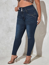 Load image into Gallery viewer, Love God. Store Large Size Jeans Large High Waist Washed Skinny Jeans price

