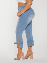 Charger l&#39;image dans la galerie, Love God. Store Large Size Jeans SXY Large High Waist Buckled Detail Slit Hem Jeans price
