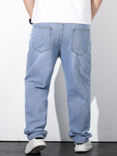 Charger l&#39;image dans la galerie, Love God. Store Men Jeans Large Sizes Men Slant Pocket Straight Leg Jeans price
