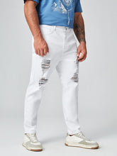 Cargar imagen en el visor de la galería, Love God. Store Men Jeans Larger Size Men Ripped Tapered Jeans price
