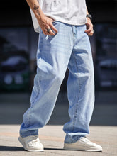 Load image into Gallery viewer, Love God. Store Men Jeans Men Bleach Wash Straight Leg Jeans price

