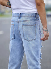 Lade das Bild in den Galerie-Viewer, Love God. Store Men Jeans Men Ripped Frayed Cut Out Jeans price
