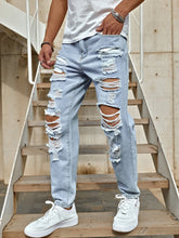 Charger l&#39;image dans la galerie, Love God. Store Men Jeans Men Ripped Washed Jeans price

