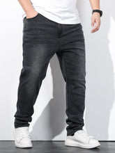 Charger l&#39;image dans la galerie, Love God. Store Men Jeans Plus Sizes Men Slant Pocket Tapered Jeans price
