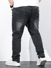 Charger l&#39;image dans la galerie, Love God. Store Men Jeans Plus Sizes Men Slant Pocket Tapered Jeans price
