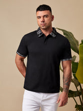 Charger l&#39;image dans la galerie, Love God. Store Men Polo Shirts Large Size Men Plaid Polo Shirt price
