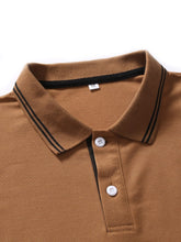 Charger l&#39;image dans la galerie, Love God. Store Men Polo Shirts Men Anchor Print Contrast Striped Trim Polo Shirt price

