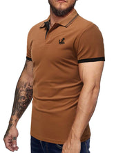 Cargar imagen en el visor de la galería, Love God. Store Men Polo Shirts Men Anchor Print Contrast Striped Trim Polo Shirt price
