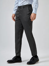 Charger l&#39;image dans la galerie, Love God. Store Men Suit Pants Men Pinstriped Print Tailored Pants price
