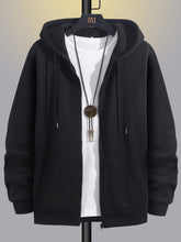 Charger l&#39;image dans la galerie, Love God. Store Men Sweatshirts Black / S Men Zip Up Drawstring Thermal Lined Hoodie price
