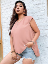 Load image into Gallery viewer, Love God. Store Plus Size Blouses Plus Pleated Panel High Low Blouse price

