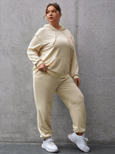Load image into Gallery viewer, Love God. Store Plus Size Co-Ords Plus Pocket Front Drawstring Hoodie Sweatpants price

