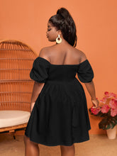 Load image into Gallery viewer, Love God. Store Plus Size Dresses Plus Off Shoulder Puff Sleeve Dress price
