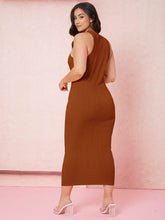 Load image into Gallery viewer, Love God. Store Plus Size Dresses Plus Solid Bodycon Dress Without Bag price
