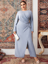 Load image into Gallery viewer, Love God. Store Plus Size Jumpsuits Plus Ruched Tie Side Jumpsuit price
