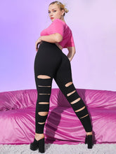 Load image into Gallery viewer, Love God. Store Plus Size Leggings Large Cut Out Leggings price
