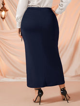 Lade das Bild in den Galerie-Viewer, Love God. Store Plus Size Skirts Plus Tie Side Wrap Skirt price
