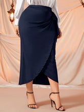 Cargar imagen en el visor de la galería, Love God. Store Plus Size Skirts Plus Tie Side Wrap Skirt price
