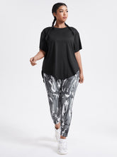 Load image into Gallery viewer, Love God. Store Plus Size Sports Sets Multicolor / 0XL Plus High Low Sports Tee With Camo Sports Leggings price
