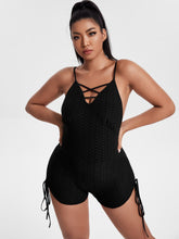 Load image into Gallery viewer, Love God. Store Plus Size Sports Sets Plus Criss cross Backless Sports Romper price
