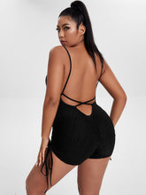 Load image into Gallery viewer, Love God. Store Plus Size Sports Sets Plus Criss cross Backless Sports Romper price
