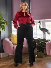 Load image into Gallery viewer, Love God. Store Plus Size Suit Pants Plus Slant Pocket Glitter Tailored Pants price
