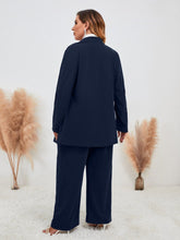 Charger l&#39;image dans la galerie, Love God. Store Plus Size Suit Sets Plus Solid Double Breasted Blazer Pants price
