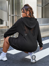 Load image into Gallery viewer, Love God. Store Plus Size Sweatshirts Plus Butterfly Cut Out Sweatshirt Dress price

