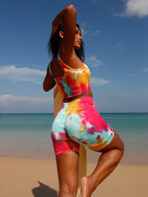 Load image into Gallery viewer, Love God. Store Women Active Sets Seamless Tie Dye Scrunch Butt Sports Set price
