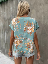 Lade das Bild in den Galerie-Viewer, Love God. Store Women Blouses Floral Print Notched Neck Dolman Sleeve Blouse price
