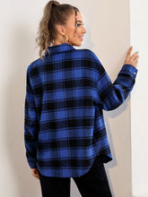 Load image into Gallery viewer, Love God. Store Women Blouses Plaid Drop Shoulder Shirt price
