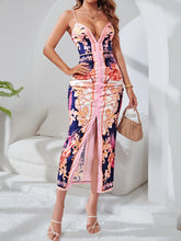 Cargar imagen en el visor de la galería, Love God. Store Women Dresses Floral Print Split Thigh Cami Dress price
