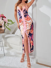 Cargar imagen en el visor de la galería, Love God. Store Women Dresses Floral Print Split Thigh Cami Dress price
