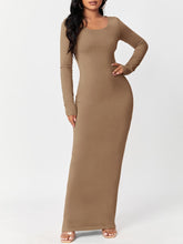 Lade das Bild in den Galerie-Viewer, Love God. Store Women Dresses Mocha Brown / S SXY Solid Maxi Bodycon Dress price
