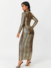 Lade das Bild in den Galerie-Viewer, Love God. Store Women Dresses SXY Croc Embossed PU Leather Bodycon Dress price
