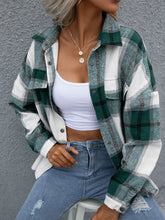 Charger l&#39;image dans la galerie, Love God. Store Women Jackets Multicolor-2 / S Plaid Flap Pocket Drop Shoulder Jacket price
