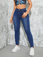 Load image into Gallery viewer, Love God. Store Women Jeans Dark Wash-2 / XS High Stretch Skinny Jeans price
