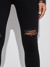 Load image into Gallery viewer, Love God. Store Women Jeans Patch Detail Ripped Skinny Jeans price
