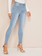 Load image into Gallery viewer, Love God. Store Women Jeans Stonewash Skinny Jeans price
