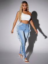 Load image into Gallery viewer, Love God. Store Women Jeans SXY Fringe Trim Skinny Jeans price
