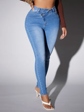 Cargar imagen en el visor de la galería, Love God. Store Women Jeans SXY High Waisted Buttoned Skinny Jeans price
