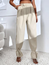 Load image into Gallery viewer, Love God. Store Women Pants High Waist Knot Hem Pants price
