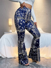Load image into Gallery viewer, Love God. Store Women Pants SXY Scarf Print Flare Leg Pants price
