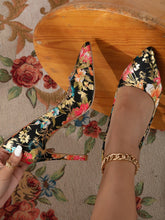 Load image into Gallery viewer, Love God. Store Women Pumps Floral Pattern Point Toe Court Pumps price
