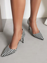 Load image into Gallery viewer, Love God. Store Women Pumps Geometric Pattern Stiletto Heeled Court Pumps price
